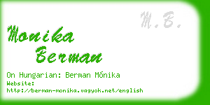 monika berman business card